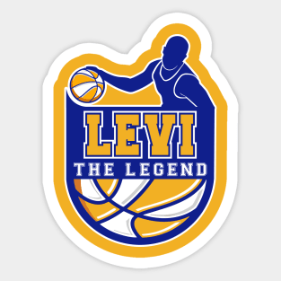 Levi The Legend Basketball Custom Player Your Name Sticker